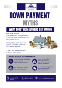 Down payment myths explained for home buyers who think 20 percent is required